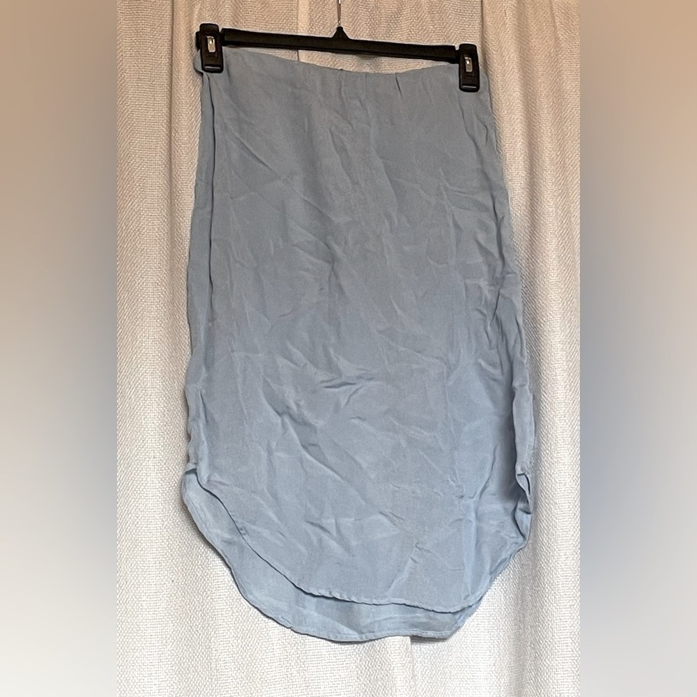 Maven West Maya Blue scoop hem skirt NWT - Picture 1 of 6